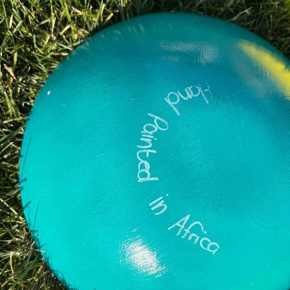 Set of 4 Elsona Handcrafted Wooden Bowls – Made in South Africa – Colorful Boho - Picture 2 of 8